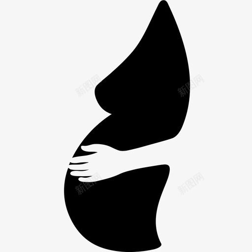 怀孕有孩子产科图标svg_新图网 https://ixintu.com 产科 妊娠 怀孕 手 新生命 有孩子 母亲 胎儿