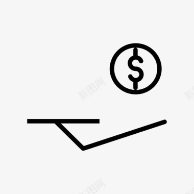 美元收款货币图标图标