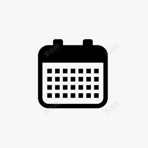 日历提醒计划器图标svg_新图网 https://ixintu.com 事件 会议 历史记录 提醒 日历 日期 月份 界面和web图标 计划器