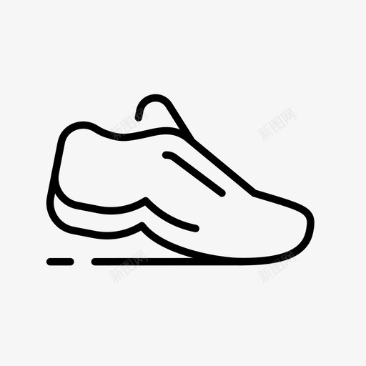 跑鞋健身鞋网球鞋图标svg_新图网 https://ixintu.com 健身鞋 慢跑 网球鞋 跑鞋 运动鞋