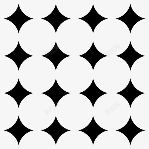图案平铺形状图标svg_新图网 https://ixintu.com 几何 图案 圆形 平铺 形状 连锁 重复