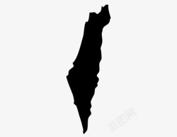 以色列地图图片以色列旅行地点图标高清图片
