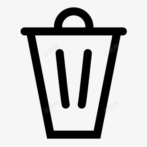 垃圾桶废物用户界面图标svg_新图网 https://ixintu.com 丢弃 删除 垃圾桶 垃圾箱 废物 擦除 清洁 清除 用户界面 移除