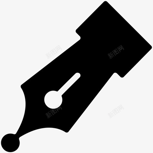 钢笔书写工具书写图标svg_新图网 https://ixintu.com 书写 书写工具 墨水笔 工具实心图标 笔尖 钢笔