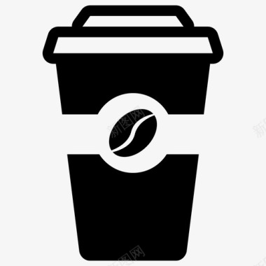 咖啡外卖咖啡早上图标图标
