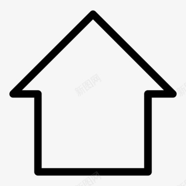 房子箭头建筑图标图标