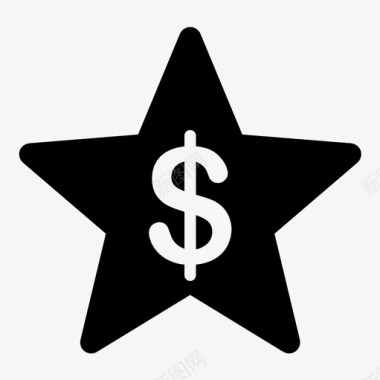 美元符号财务标记图标图标