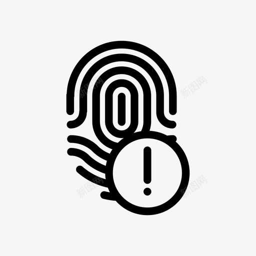 指纹警告触摸传感器图标svg_新图网 https://ixintu.com iphone 个人 传感器 安全 屏幕 扫描 指纹 指纹警告 触摸 身份