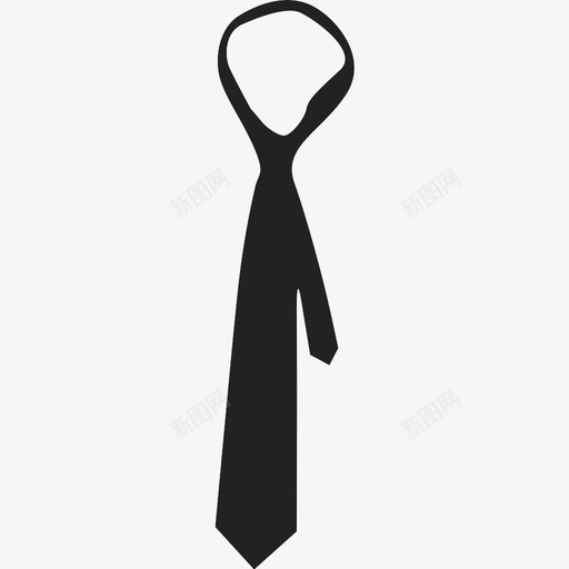 领带优雅时尚图标svg_新图网 https://ixintu.com 优雅 办公 时尚 正式 紧身 西装 领带