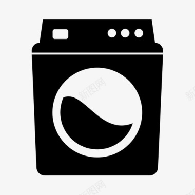 洗衣机家用电器厨房图标图标