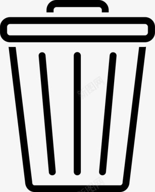 垃圾桶容器支架图标图标