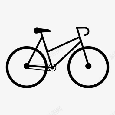 自行车固定骑自行车图标图标
