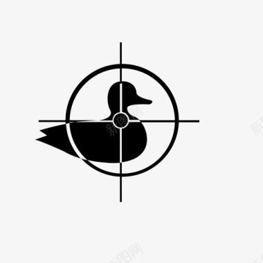 猎鸭猎杀来复枪图标图标
