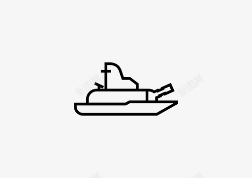 军舰陆军船图标图标