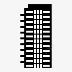 高层公寓高层建筑城市塔楼图标高清图片