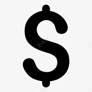 美元符号富人储蓄图标图标