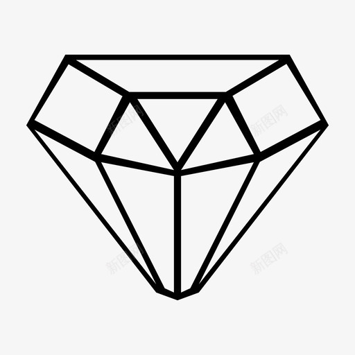 钻石碳纤维宝石图标svg_新图网 https://ixintu.com 几何 宝石 碳纤维 钻石 闪亮