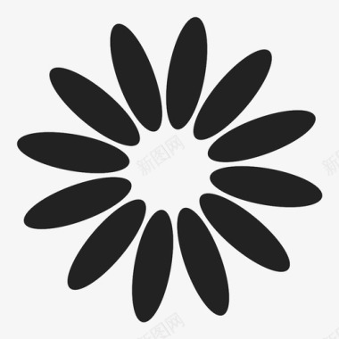 花乳牙装饰图标图标