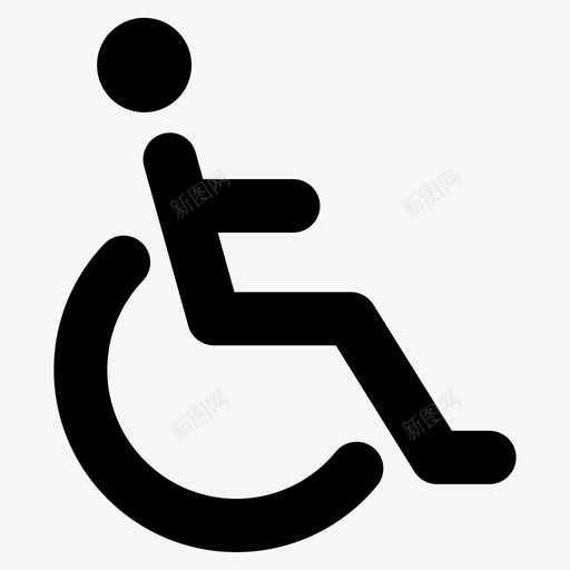 残疾住院瘫痪图标svg_新图网 https://ixintu.com 住院 残疾 病人 瘫痪 轮椅