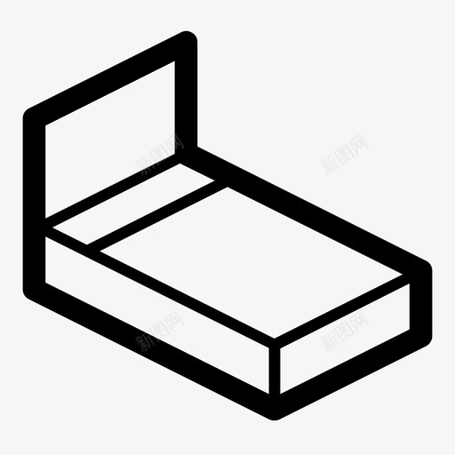 床家具休息图标svg_新图网 https://ixintu.com 休息 单人床 双人床 家具 床 睡眠床 组装
