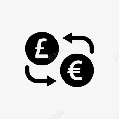 货币兑换财务外币图标图标