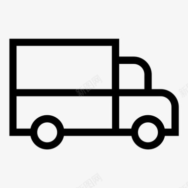 送货车移动服务移动货车图标图标