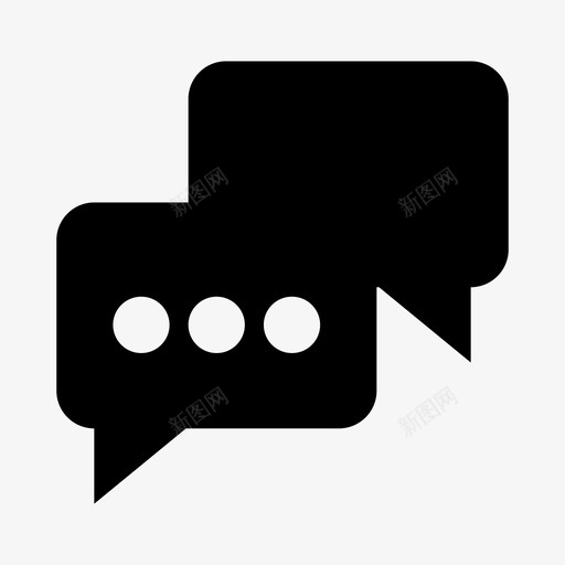 语音气泡消息更多图标svg_新图网 https://ixintu.com 响应 回复 基本用途符号 文本气泡 更多 消息 讲话 语音气泡