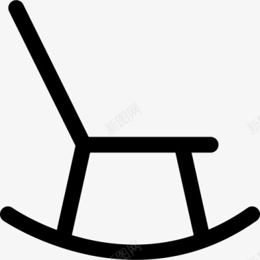 摇椅家具客厅家具图标图标
