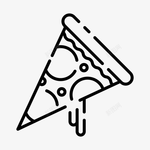 披萨休息晚餐图标svg_新图网 https://ixintu.com 休息 午餐 吃 披萨 晚餐 食物 餐厅和食物