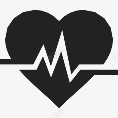 心跳生命线脉搏图标图标