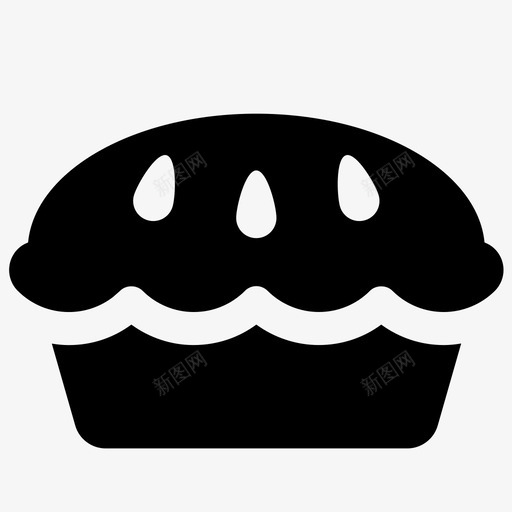 馅饼糕点面粉图标svg_新图网 https://ixintu.com 快餐 烘焙 甜点 糕点 蛋糕 面粉 馅饼