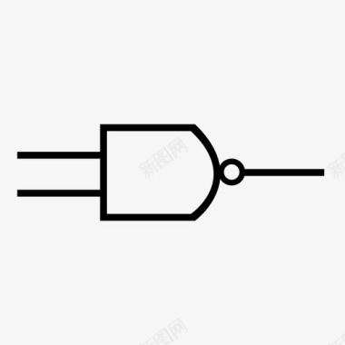 与非门数字数字图标图标