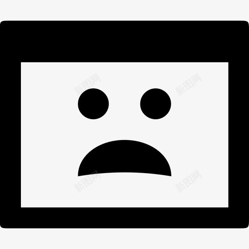 悲伤的窗口应用程序表情符号图标svg_新图网 https://ixintu.com 应用程序 悲伤的窗口 标签 窗口 表情符号