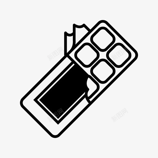 巧克力巧克力棒糖果图标svg_新图网 https://ixintu.com 包装 巧克力 巧克力棒 甜食 电影时间 糖果