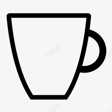 杯子茶杯陶器图标图标