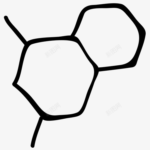 六边形科学手绘涂鸦图标svg_新图网 https://ixintu.com 六边形 科学手绘涂鸦图标