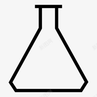 锥形烧瓶试验科学图标图标