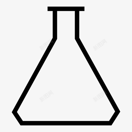 锥形烧瓶试验科学图标svg_新图网 https://ixintu.com 化学 实验 实验室 烧杯 玻璃 研究 科学 试验 锥形烧瓶