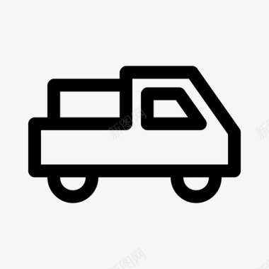 送货车车辆旅行图标图标
