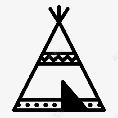 提皮西部部落图标图标