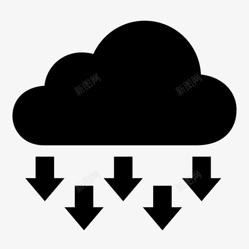 云空间天空图标svg_新图网 https://ixintu.com 云 云存储 保存 共享 天空 快速 服务 淋浴 空间 降雨