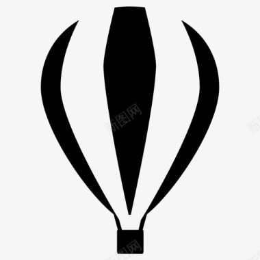 热气球冒险漂浮图标图标