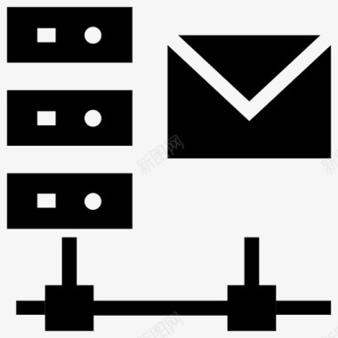 服务器服务器电子邮件数据存储电子邮件图标图标