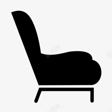 沙发舒适放松图标图标