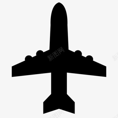飞机运输跑道图标图标