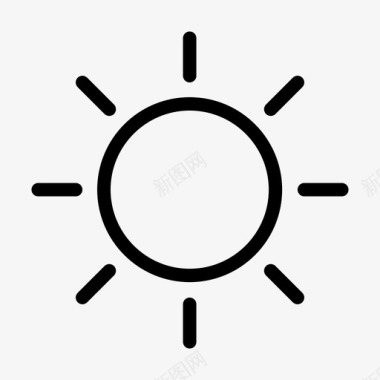太阳闪耀能量图标图标