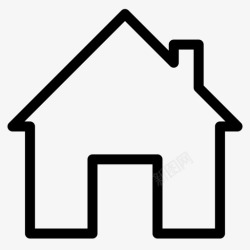 生活的地方家建筑物门图标高清图片