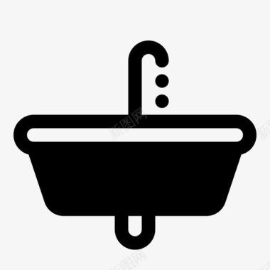 水槽节水洗手图标图标