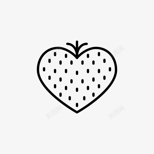 爱草莓情人节性感图标svg_新图网 https://ixintu.com 吃 心 性感 情人节 爱 爱草莓 食