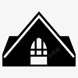 哥德鱼教堂建筑地标图标高清图片